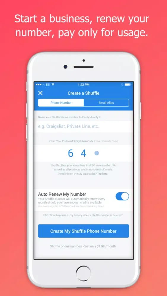 Shuffle - 2nd Phone Number স্ক্রিনশট