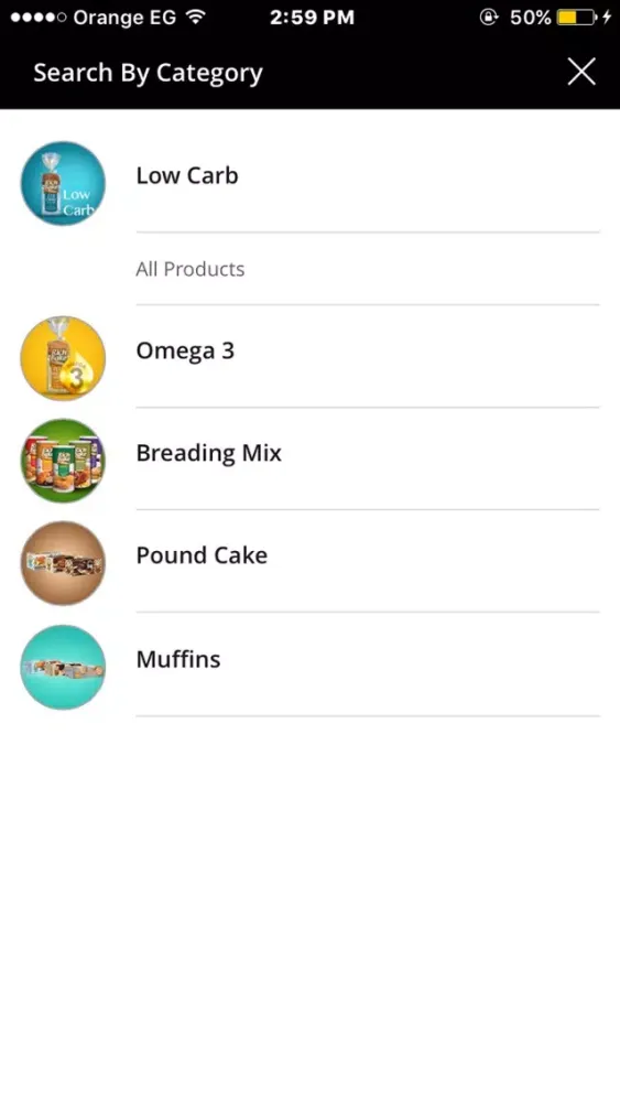 Capturas de tela do RichBake Online Store