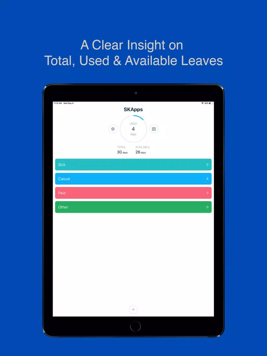 Time Off - Leave Tracker iPad  স্ক্রিনশট