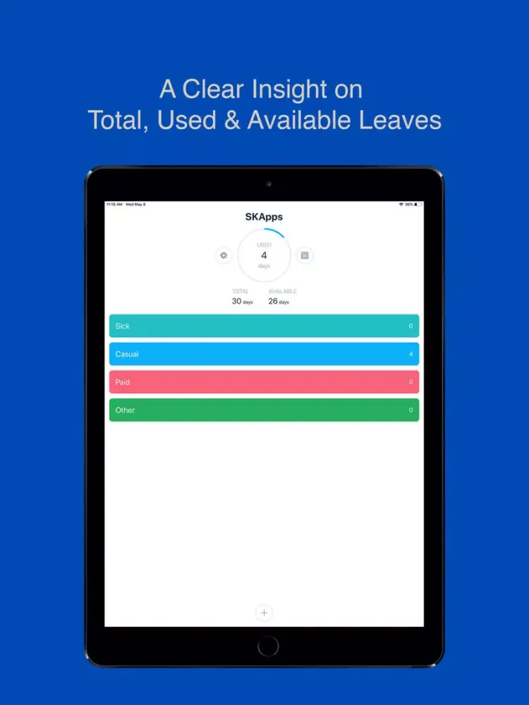 Time Off - Leave Tracker iPad 应用截图