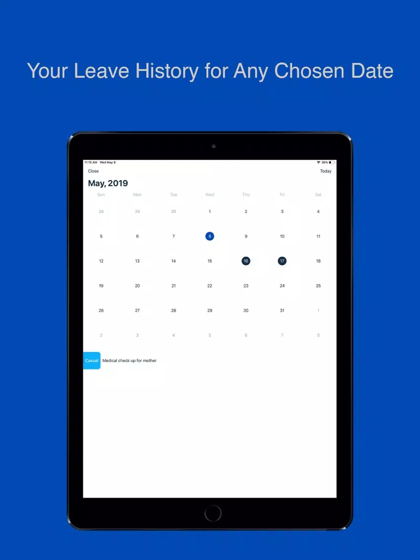 Time Off - Leave Tracker iPad  স্ক্রিনশট