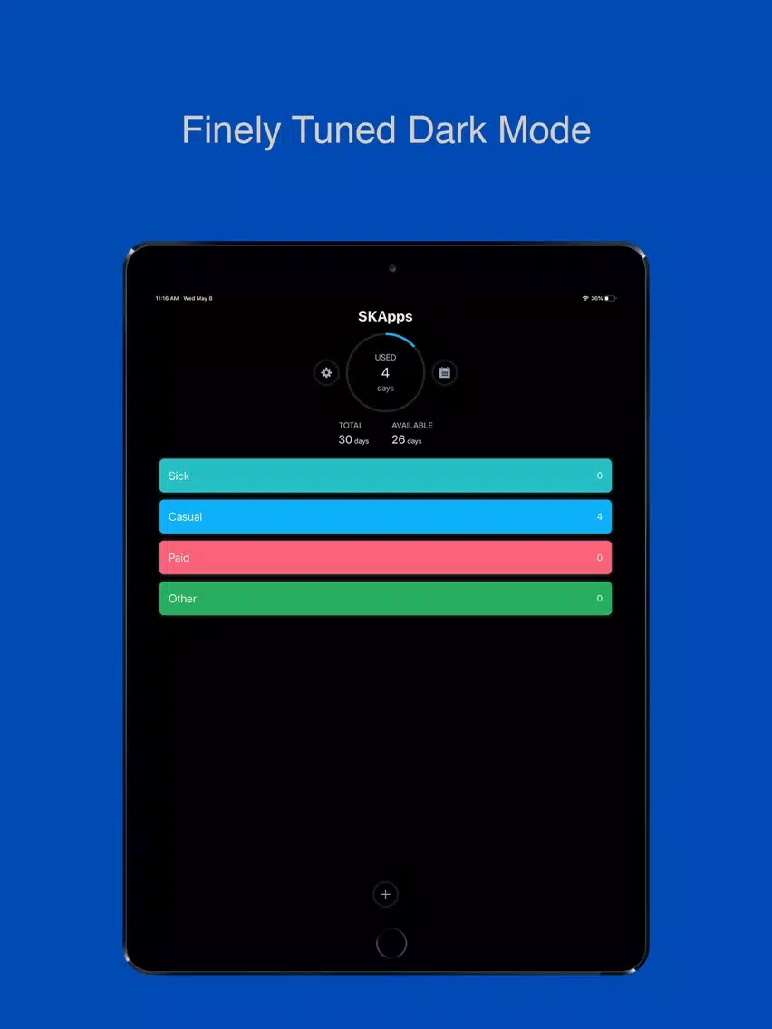 Time Off - Leave Tracker iPad  স্ক্রিনশট