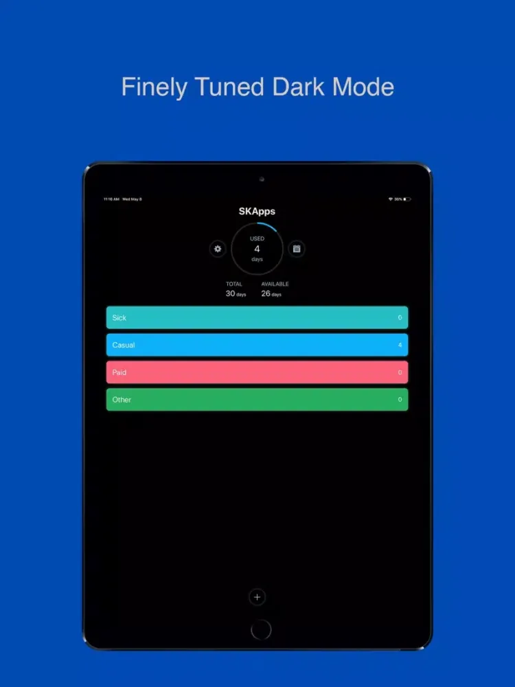Time Off - Leave Tracker iPad 应用截图
