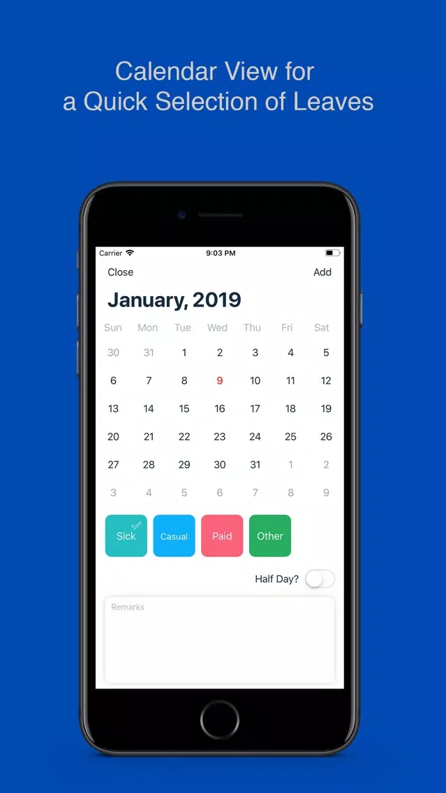 Time Off - Leave Tracker স্ক্রিনশট