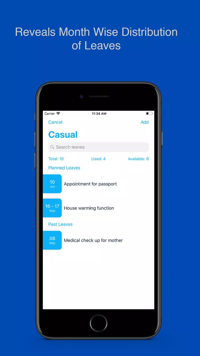 Time Off - Leave Tracker স্ক্রিনশট