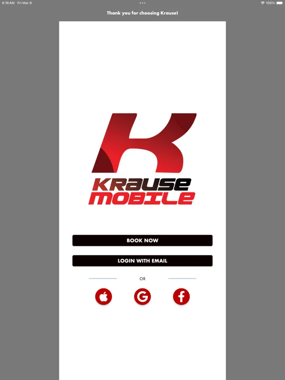 Zrzuty ekranu Krause Mobile iPad 