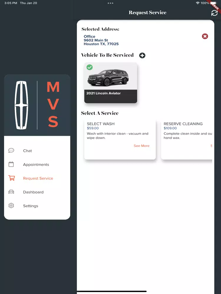 Lincoln - Mobile Vehicle Spa iPad  スクリーンショット