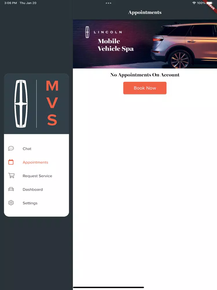 Lincoln - Mobile Vehicle Spa iPad  スクリーンショット