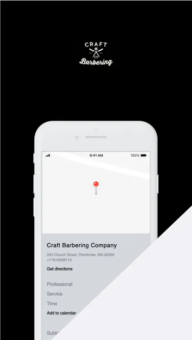 Capturas de tela do Craft Barbering Company