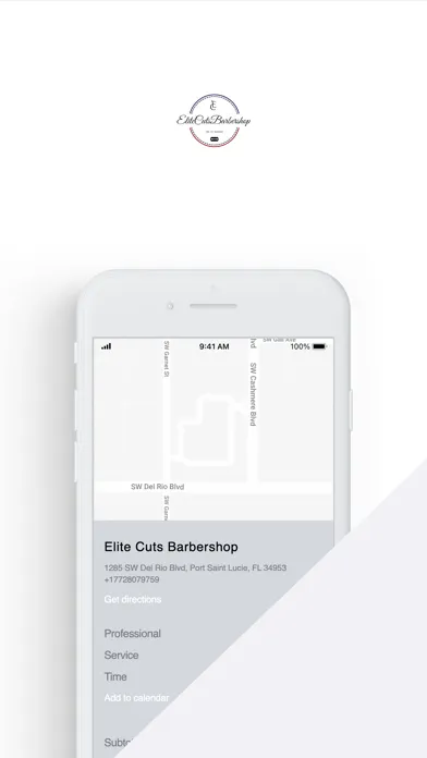 Tangkapan skrin Elite Cuts Barbershop