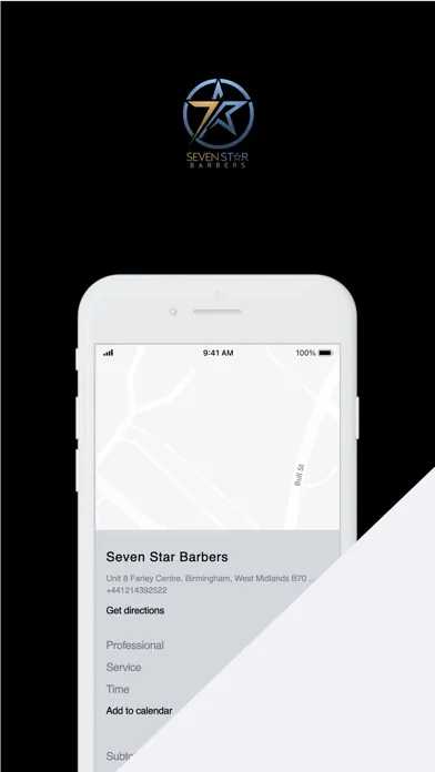 Tangkapan layar Seven Star Barbers
