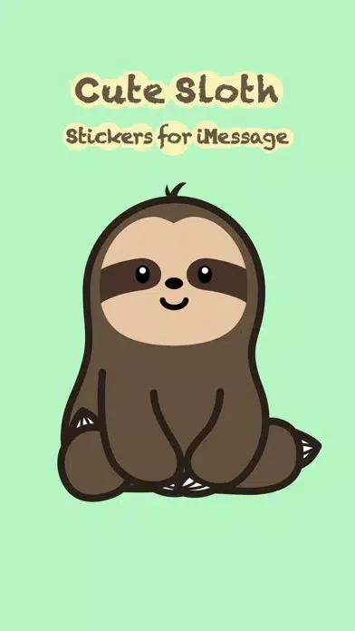 Capturas de pantalla de Cute Sloth Stickers
