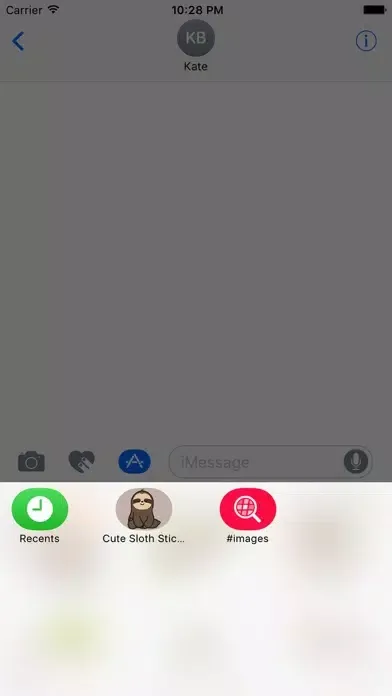 Capturas de pantalla de Cute Sloth Stickers