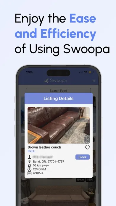 ภาพหน้าจอของ Swoopa