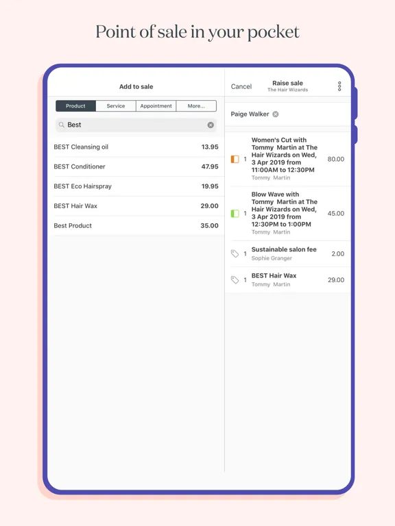 Timely - Salon & Spa Software iPad 應用截圖
