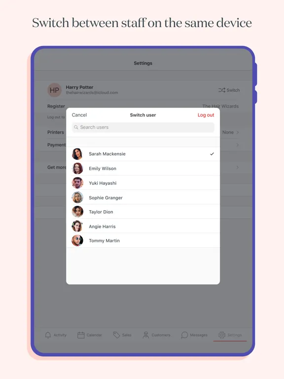 Timely - Salon & Spa Software iPad 應用截圖