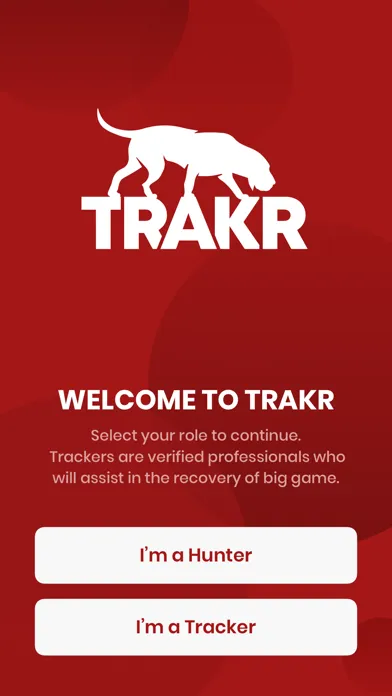 Скриншоты TRAKR app
