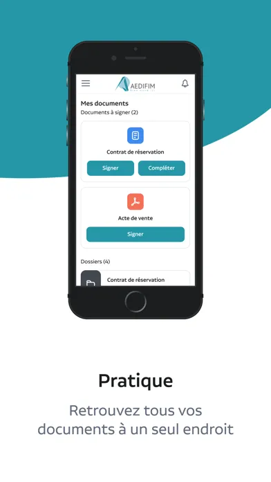 AEDIFIM - Espace client Screenshots