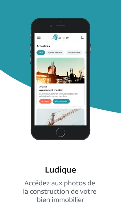 AEDIFIM - Espace client Screenshots