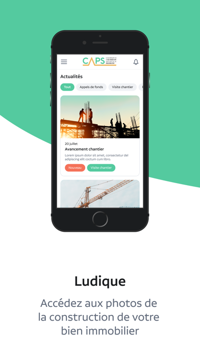 ภาพหน้าจอของ Espace client CAPS