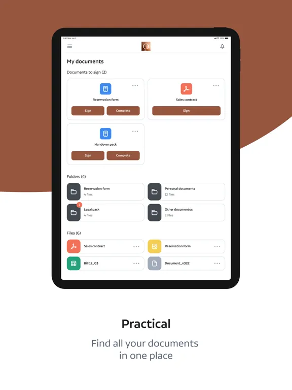The KOS iPad 应用截图