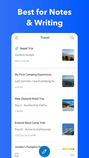 Ảnh chụp màn hình của UpNote - notes, diary, journal