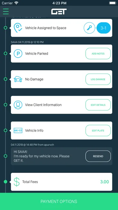 GET Valet Attendant Screenshots