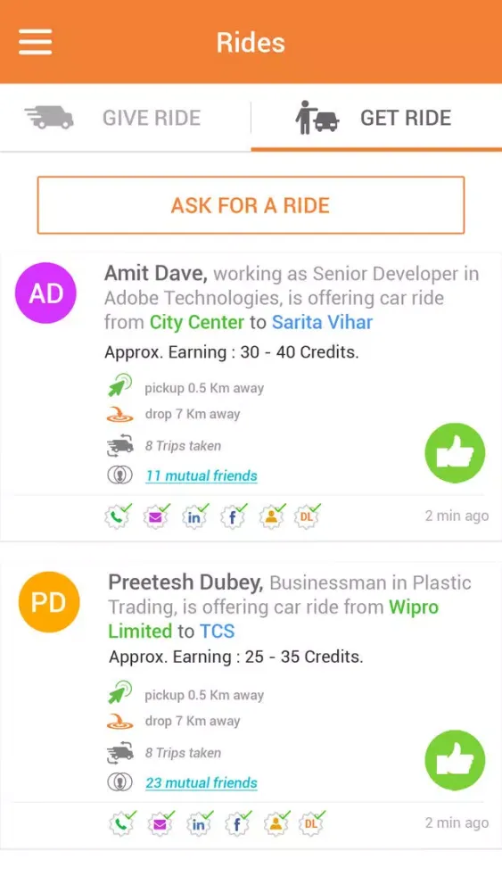 Tangkapan layar YouTukTuk - Daily Travel App