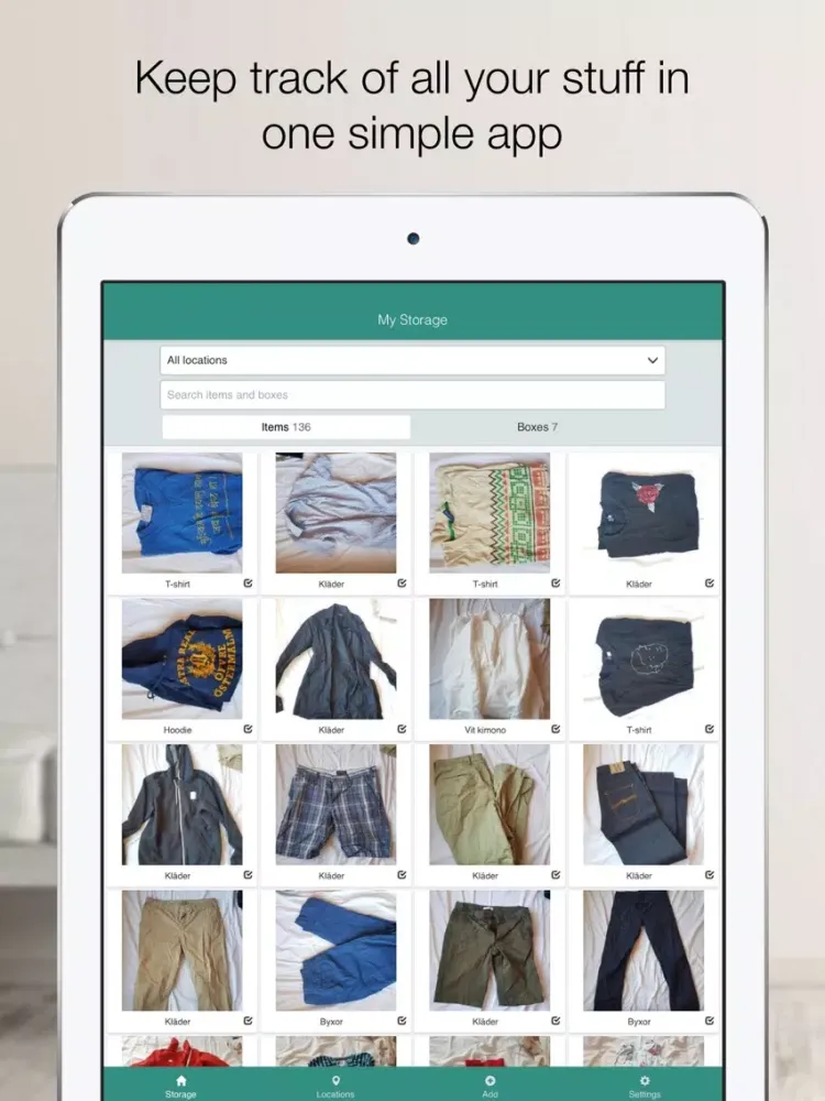 Скриншоты Vidder - Visual Inventory for personal use iPad 