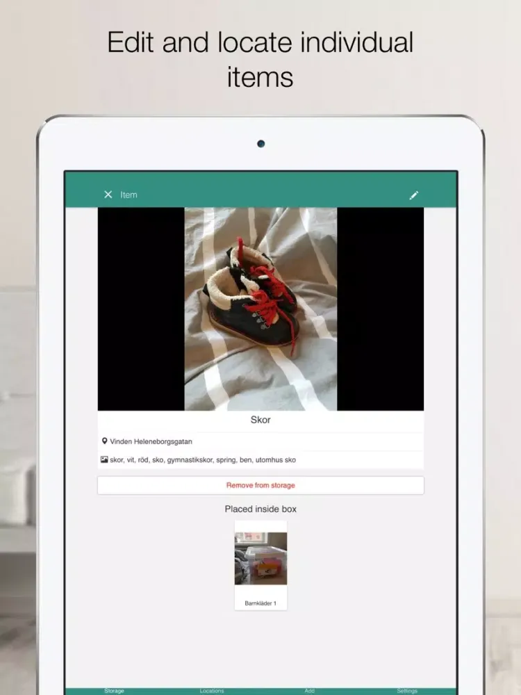 Скриншоты Vidder - Visual Inventory for personal use iPad 