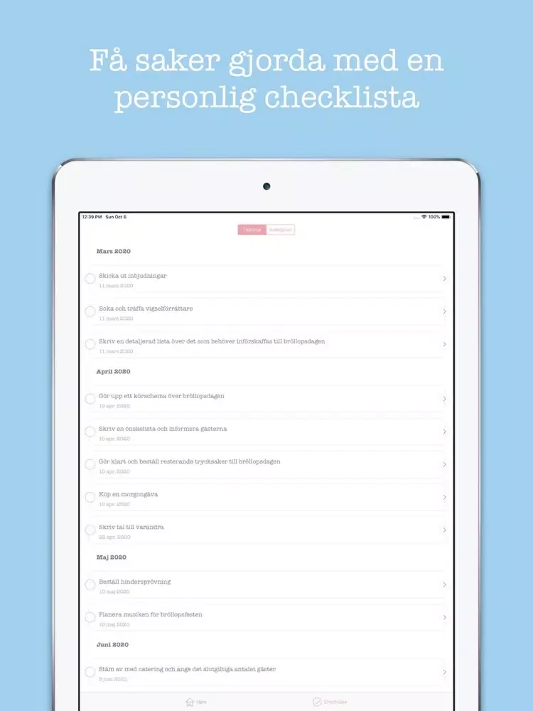 Capturas de pantalla de WeddPlan - Planera ert bröllop iPad 