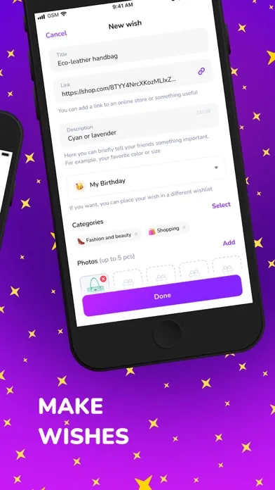 GetWish - create your wishlist Ekran Görüntüleri