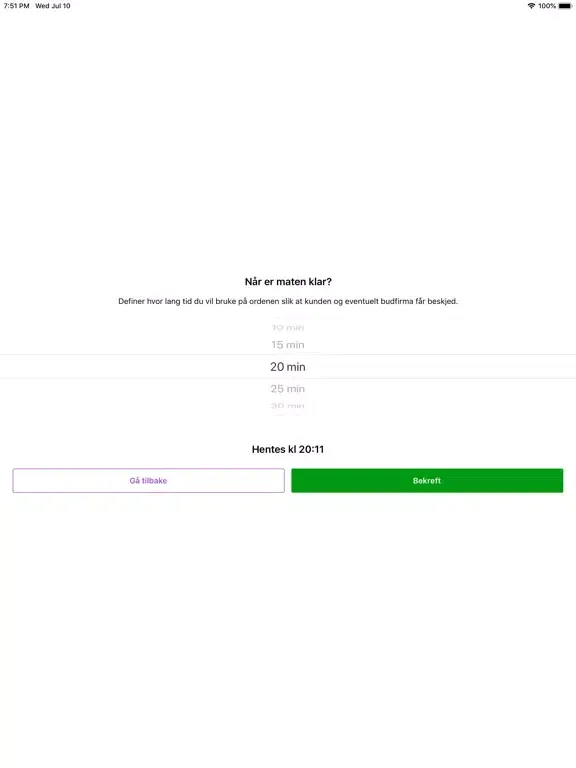 GF restaurant orders iPad  Screenshots