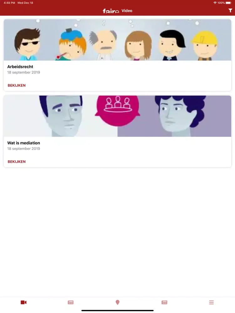 Capturas de pantalla de Faire Advocatuur iPad 