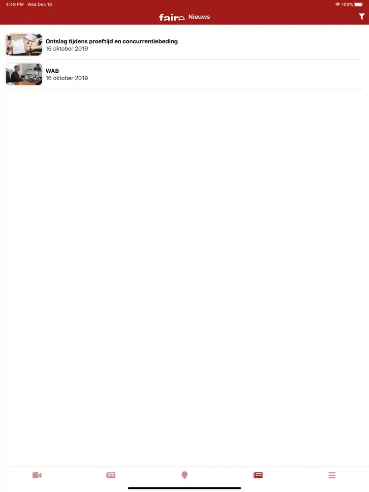 Capturas de pantalla de Faire Advocatuur iPad 