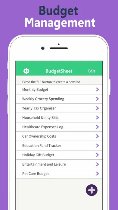Capturas de pantalla de Budget Spreadsheet Calculator