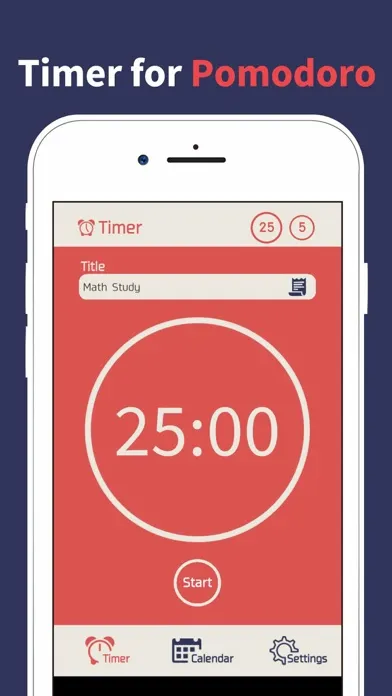 PomodoroTimer - Focus to do Screenshots