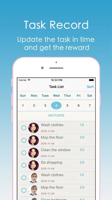 Captures d'écran de DoChores.-Kids can get rewarded after completed the chore