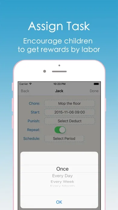 Captures d'écran de DoChores.-Kids can get rewarded after completed the chore