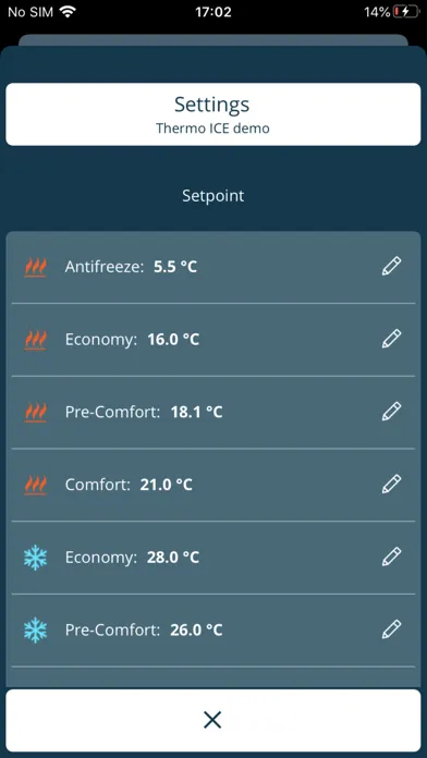 Ảnh chụp màn hình của ThermoICE 2.0