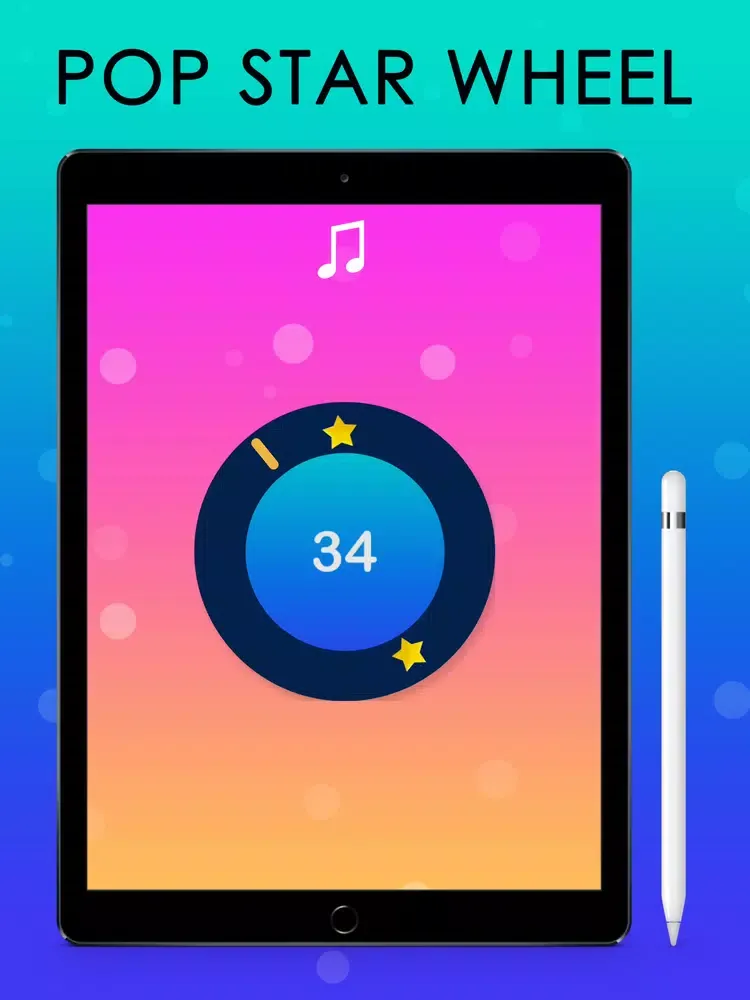 Tangkapan skrin Pop Star Wheel iPad 