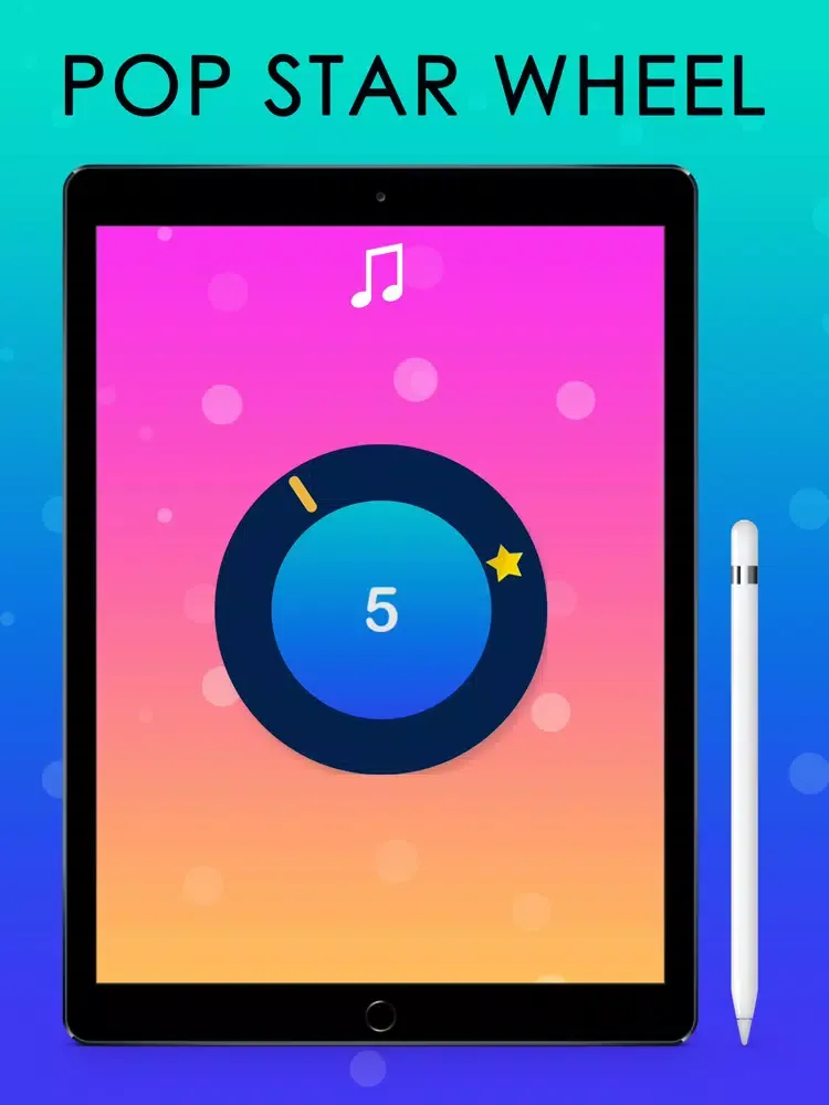 Tangkapan skrin Pop Star Wheel iPad 