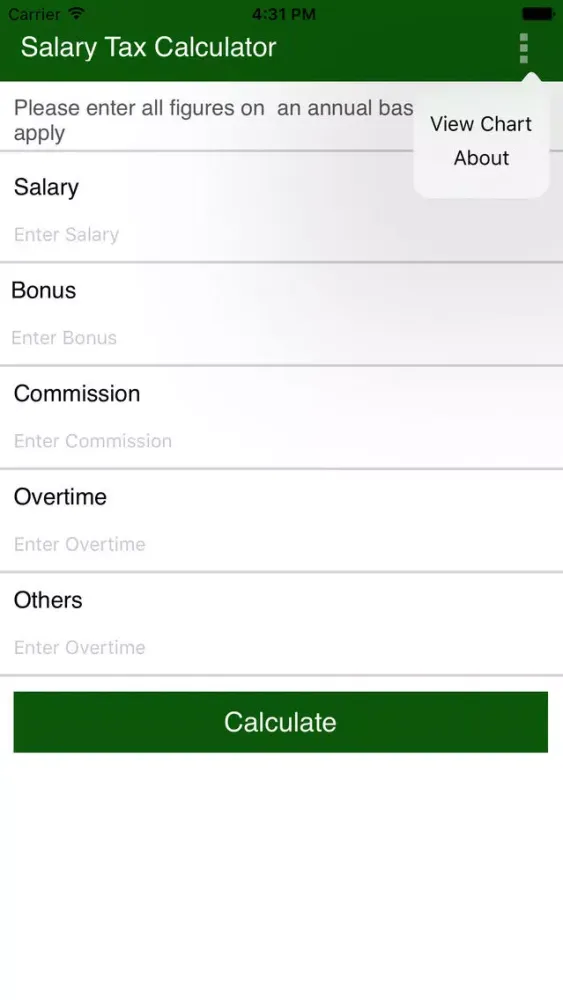 Capturas de pantalla de Salary Tax Calculator Pakistan