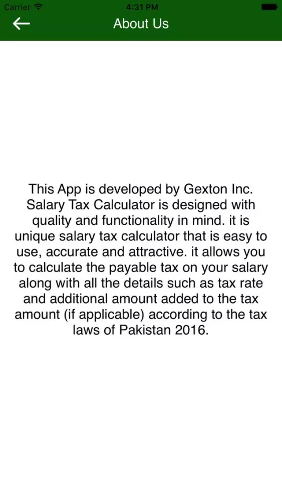 Capturas de pantalla de Salary Tax Calculator Pakistan