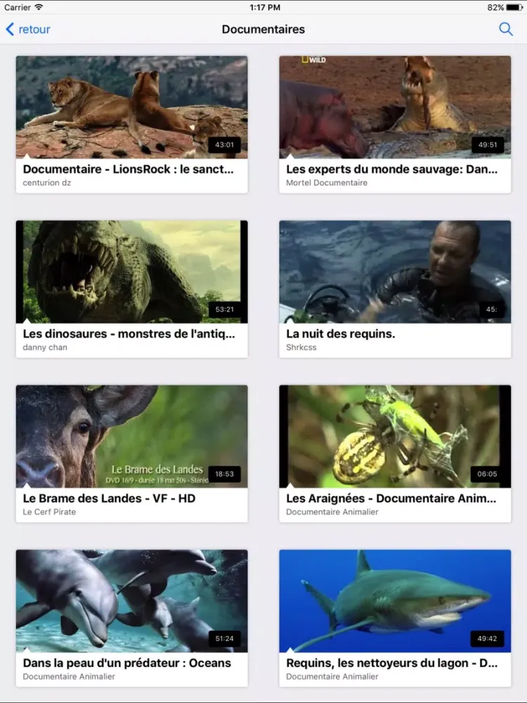 Capturas de tela do Documentaires et Reportages - Docu TV iPad 