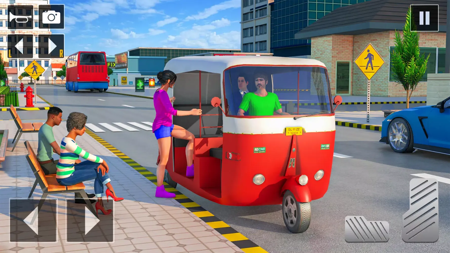 Ảnh chụp màn hình của Tuk Tuk Auto Rickshaw Game
