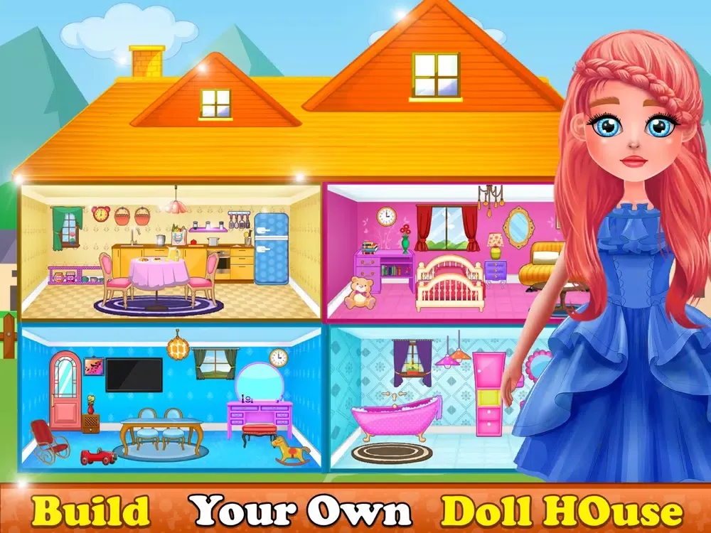 Doll House Design Games iPad  سکرین شاٹس