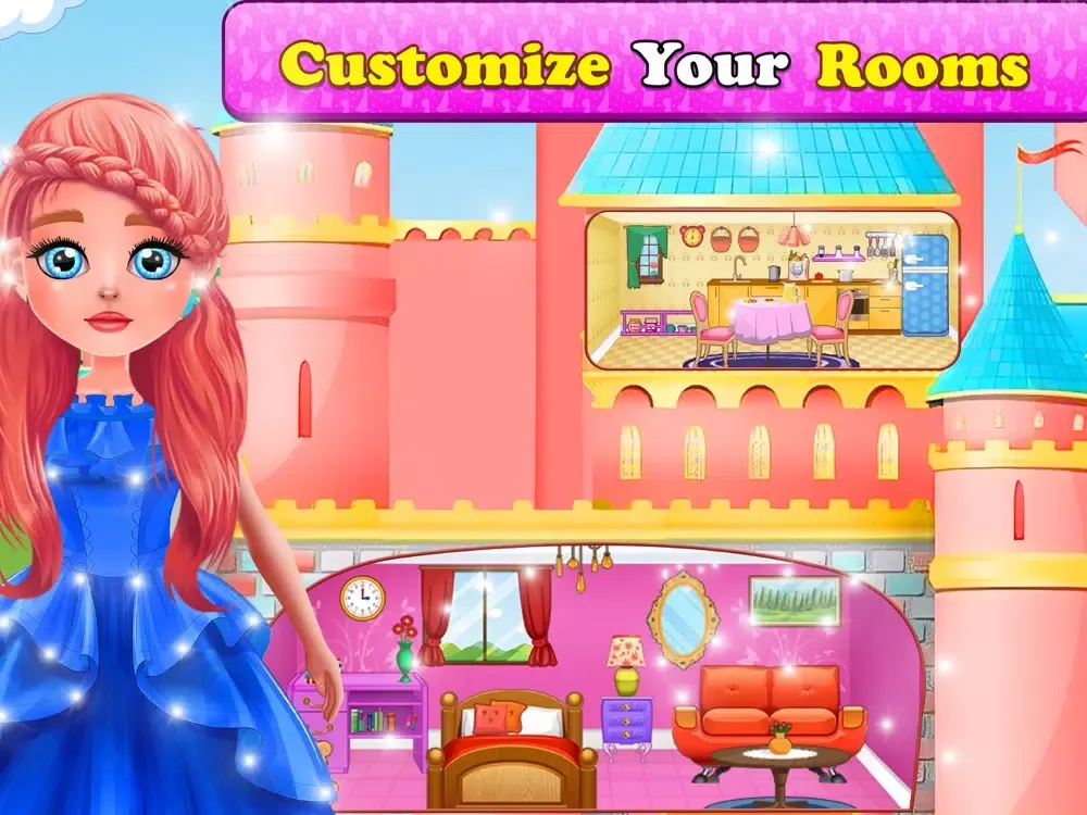 Doll House Design Games iPad  سکرین شاٹس