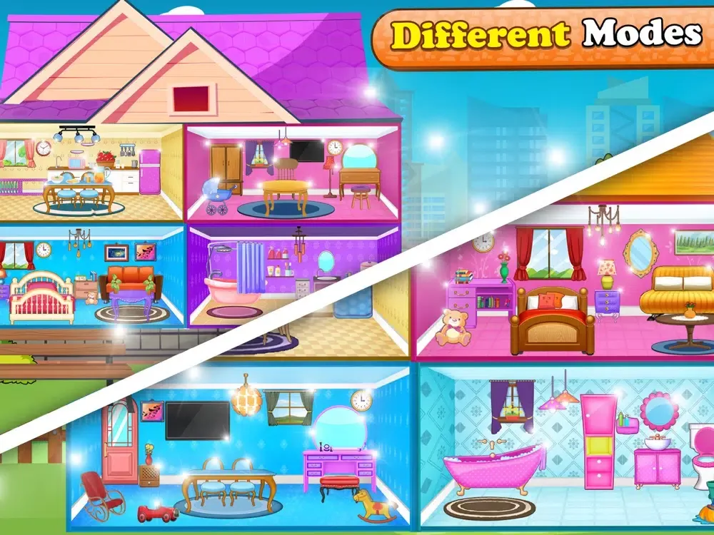 Doll House Design Games iPad  سکرین شاٹس