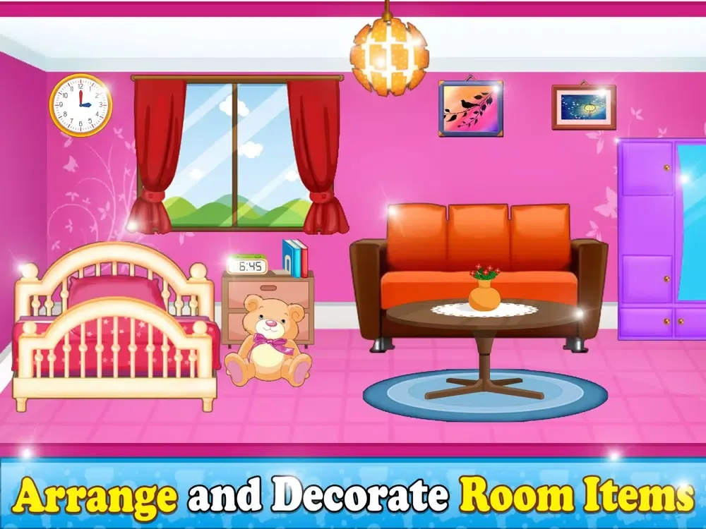 Doll House Design Games iPad  سکرین شاٹس